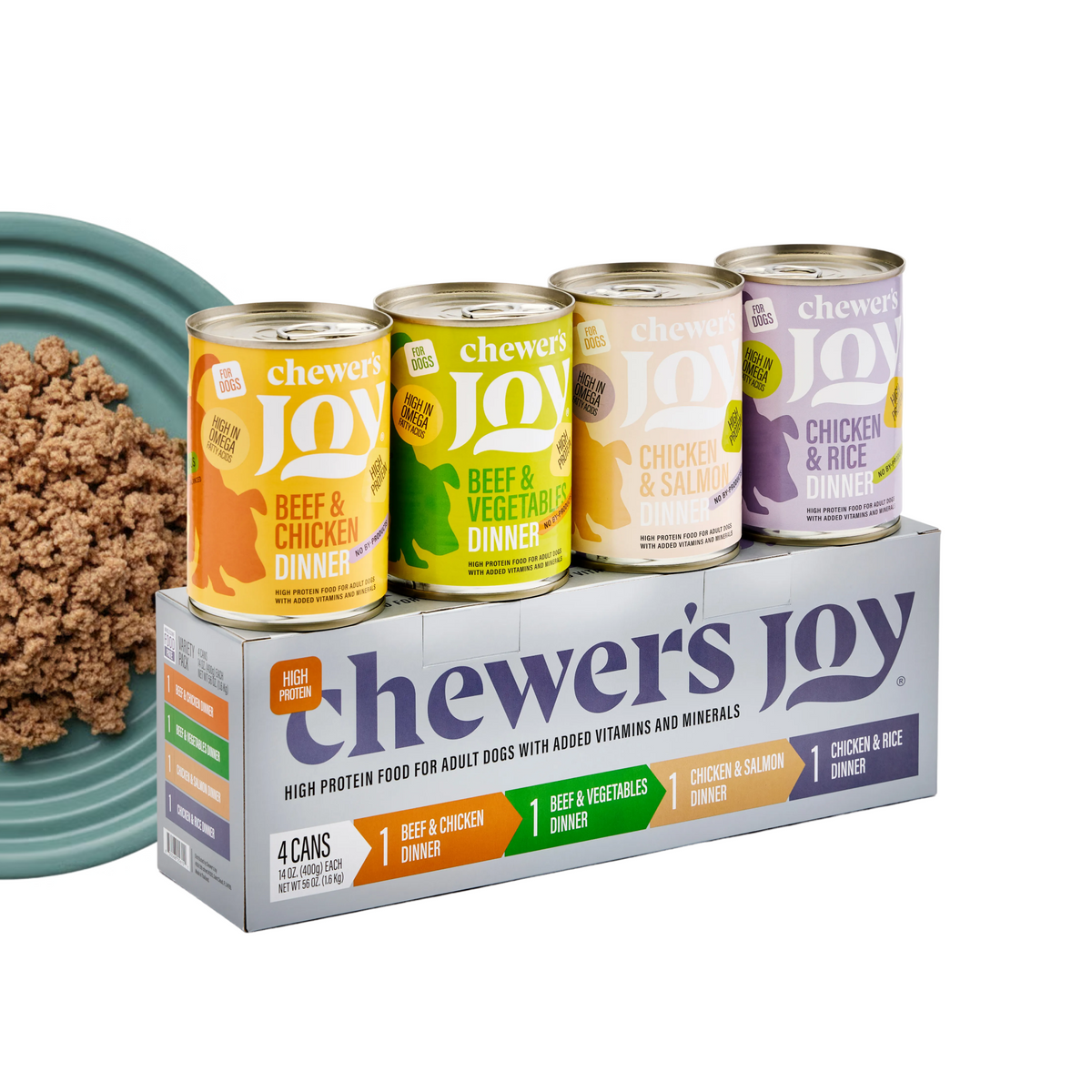 Variety Pack Dinner for Dogs – 4 Flavors