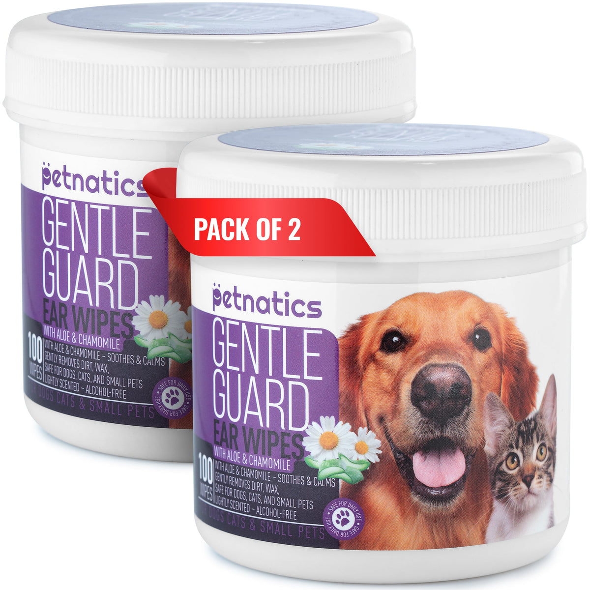 Gentle Ear Wipes for Dogs and Cats