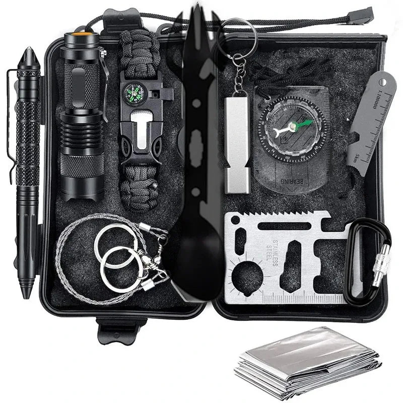 NNEOBA  Car Survival First Aid Kit Outdoor Emergency SOS Gear