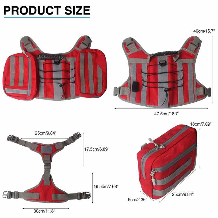 NNEDSZ Black Dog Tactical Backpack Harness - Adjustable Outdoor Camouflage Saddle Bag for Dogs