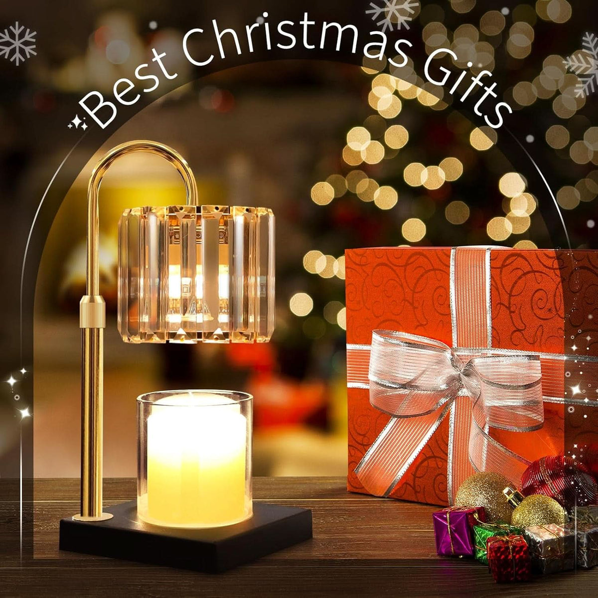 Black Candle Warmer Lamp With Smart Programmable Dimmer