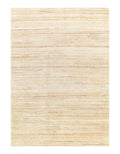 Canvello Beige color Hand knotted Modern Gabbeh Rug - 8'5" X 9'8"